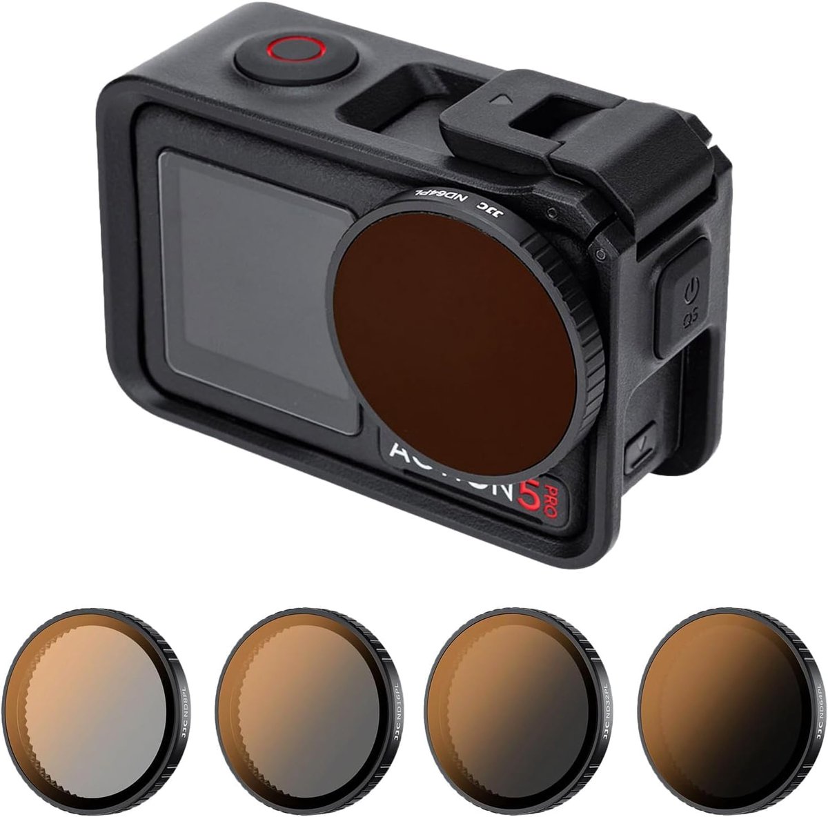 Actiecamera Filterset - ND PL Filters - Landschap Fotografie - 4 Filter Combinaties - HD Optisch Glas