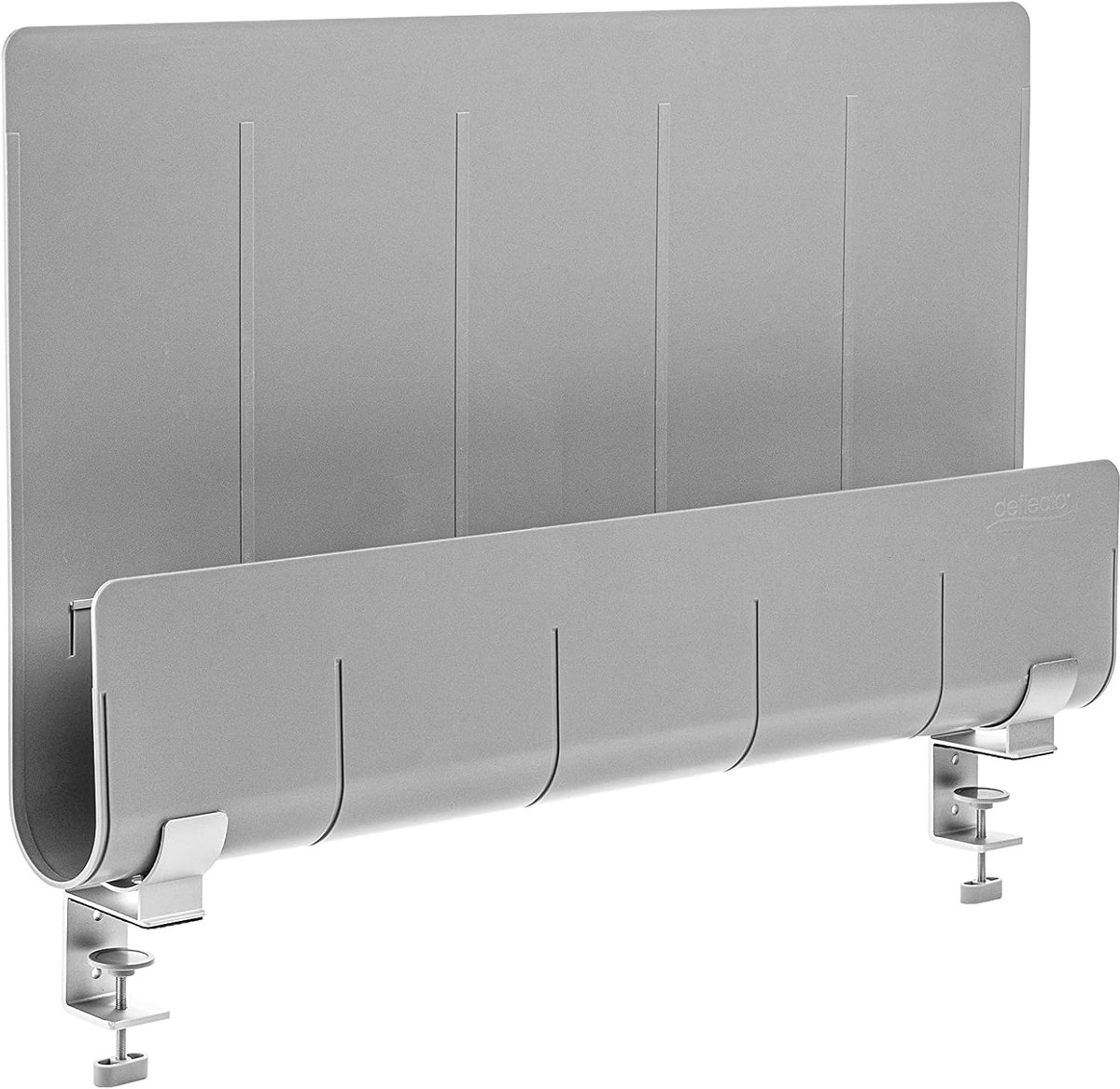 Bureau Paneel - Privacyscherm - Geconcentreerd Werken - Draagbaar - 61x42 cm - Grijs