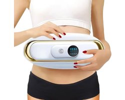 Afslank Apparaat Buikmassage Band – Anti-Cellulite Elektrische Vetverbrander voor Vrouwen, Buikvet Verbranden Lichaamsmassageapparaat - Wit