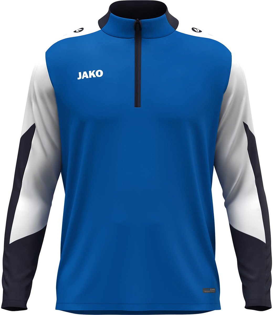 Jako Dynamic Ziptop Heren - Royal / Wit / Marine | Maat: 3XL