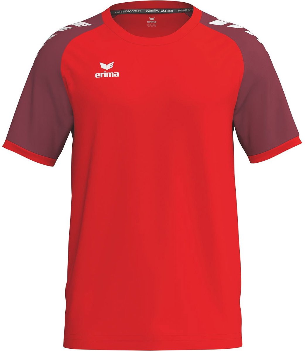 Erima Wings Shirt Korte Mouw Heren - Rood | Maat: S