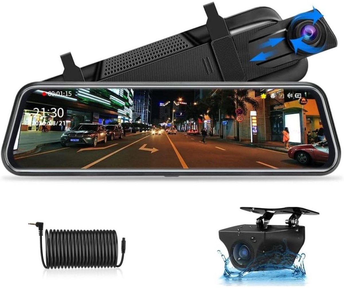 RONN® Dashcam Voor en Achter - Dashcam - Dashcam Voor Auto - Zwart - 35cm x 12cm x 8cm