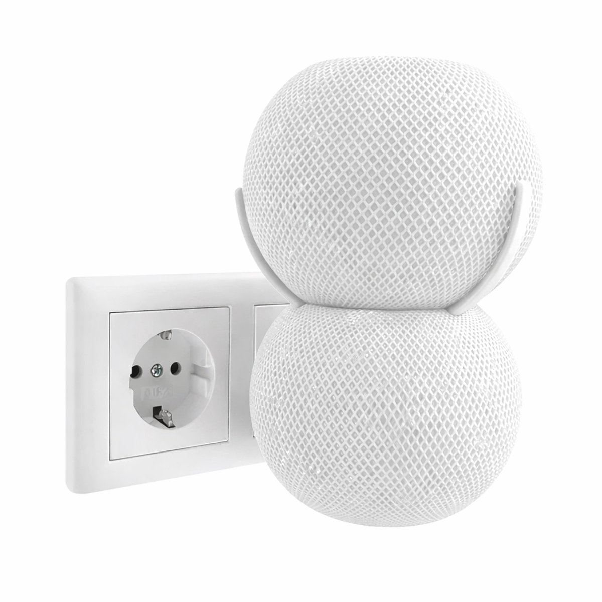 Apple HomePod Mini Muurbeugel Stopcontact – Wandhouder Stopcontact Speaker Mount met Kabelmanagement – Slimme HomePod Mini Houder voor Stopcontact – Ruimtebesparende Wandmontage Accessoire Smart Home Speaker
