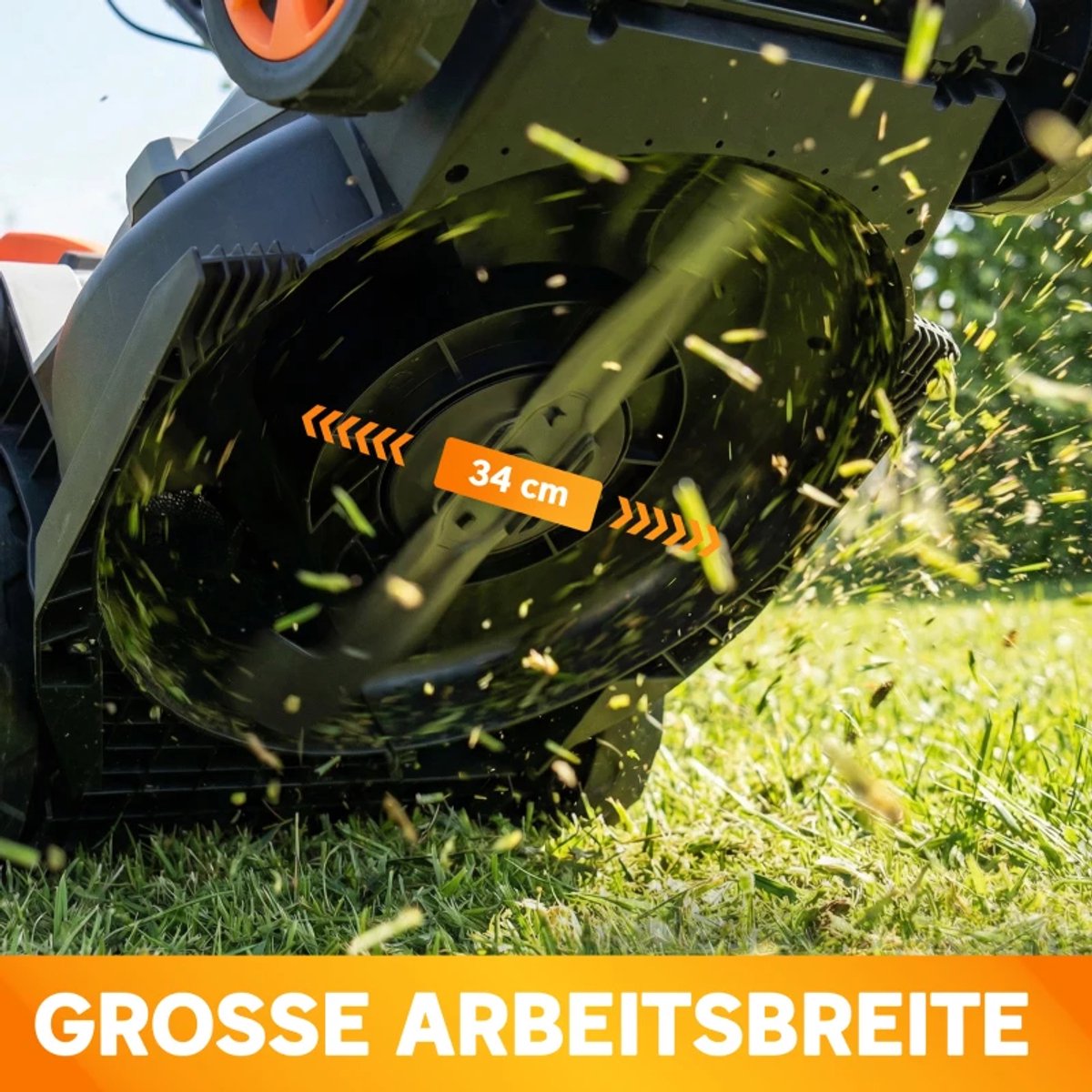 ZYLARO Elektrische Grasmaaier - 34 cm maaibreedte thumbnail 6