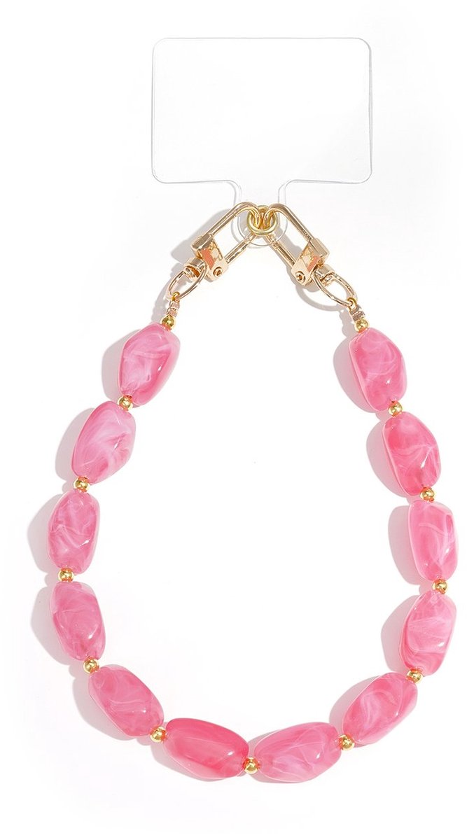 Yehwang - Telefoonkoord - Kralen Casual - Roze