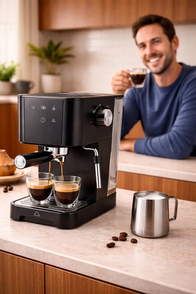 AMBIANO Espresso Machine 950 W Koffiezetapparaat - afbeelding 3