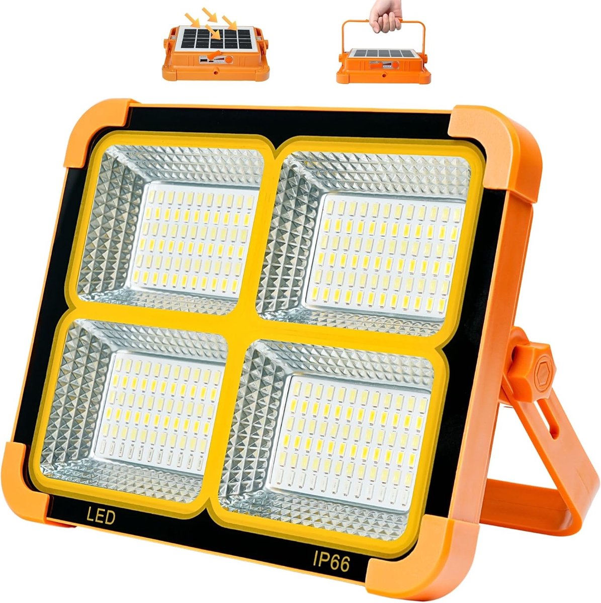 Solar LED-werklamp – 6500K – IP66 – 5 standen – Magnetisch & hangend-Belle's product