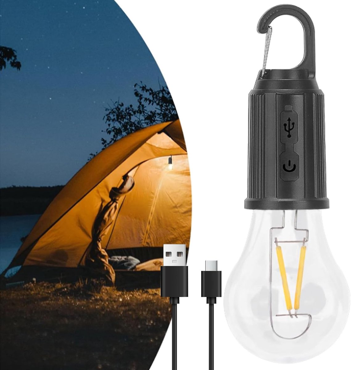 2-pack oplaadbare vintage LED kaarslampen – 2700K zacht wit – Waterdicht & draadloos-Belle's product