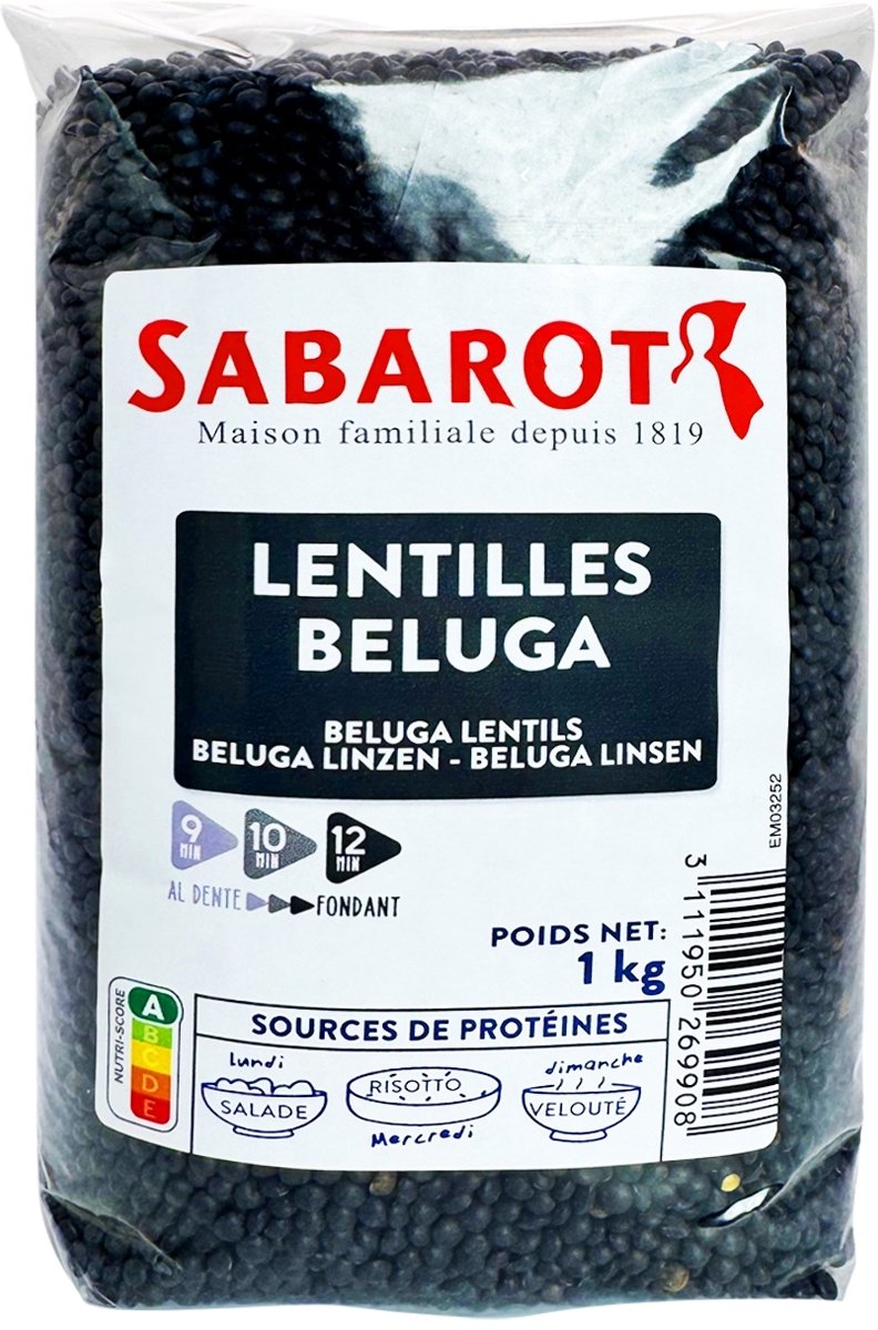 Sabarot Beluga Lentilles 1 kilo - Linzen