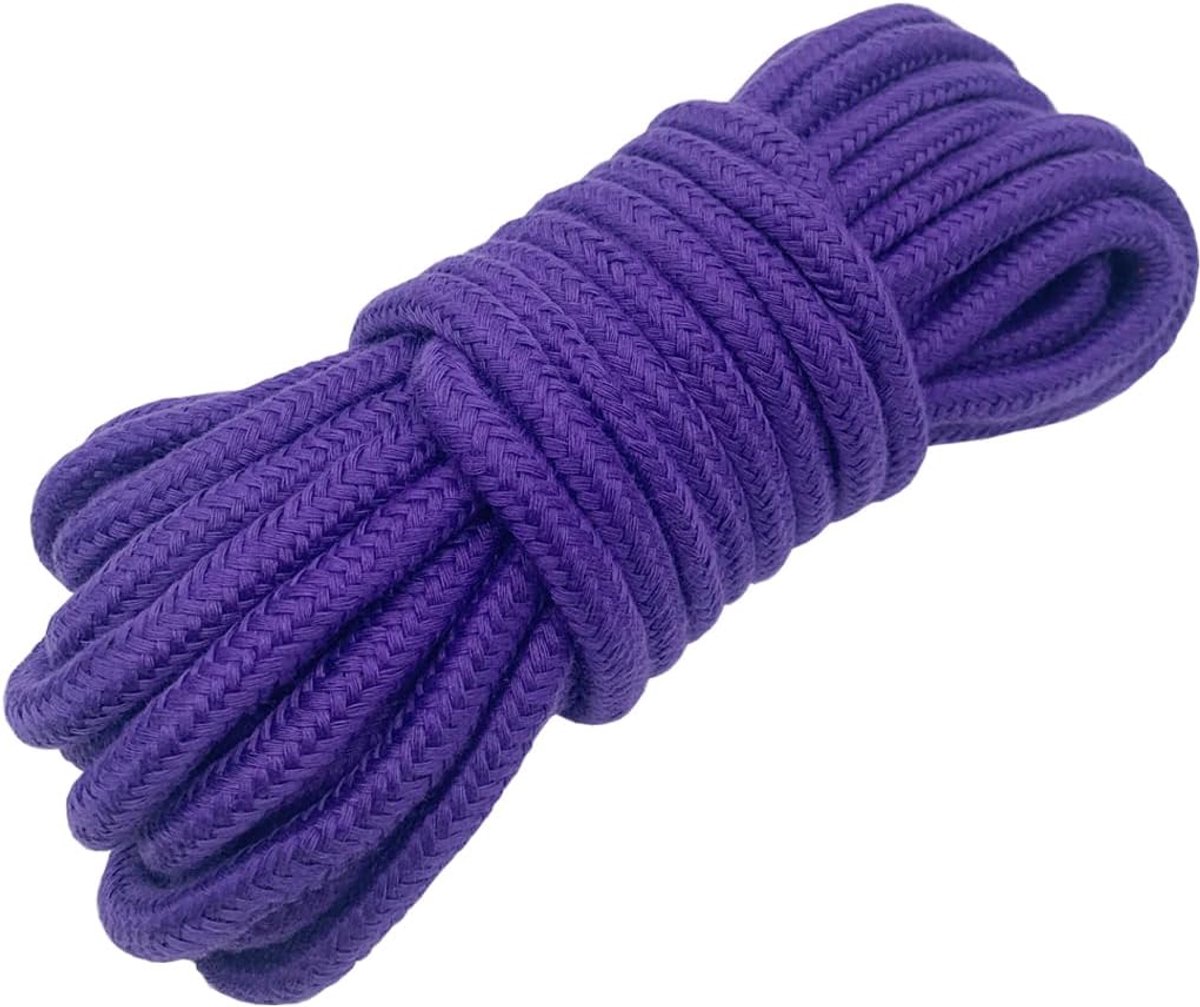 8mm 10m Zachte Dikke Multifunctionele Katoenen Touw - Solid Braided Katoen Touw voor Bundelen - Creatieve DIY Decoratie