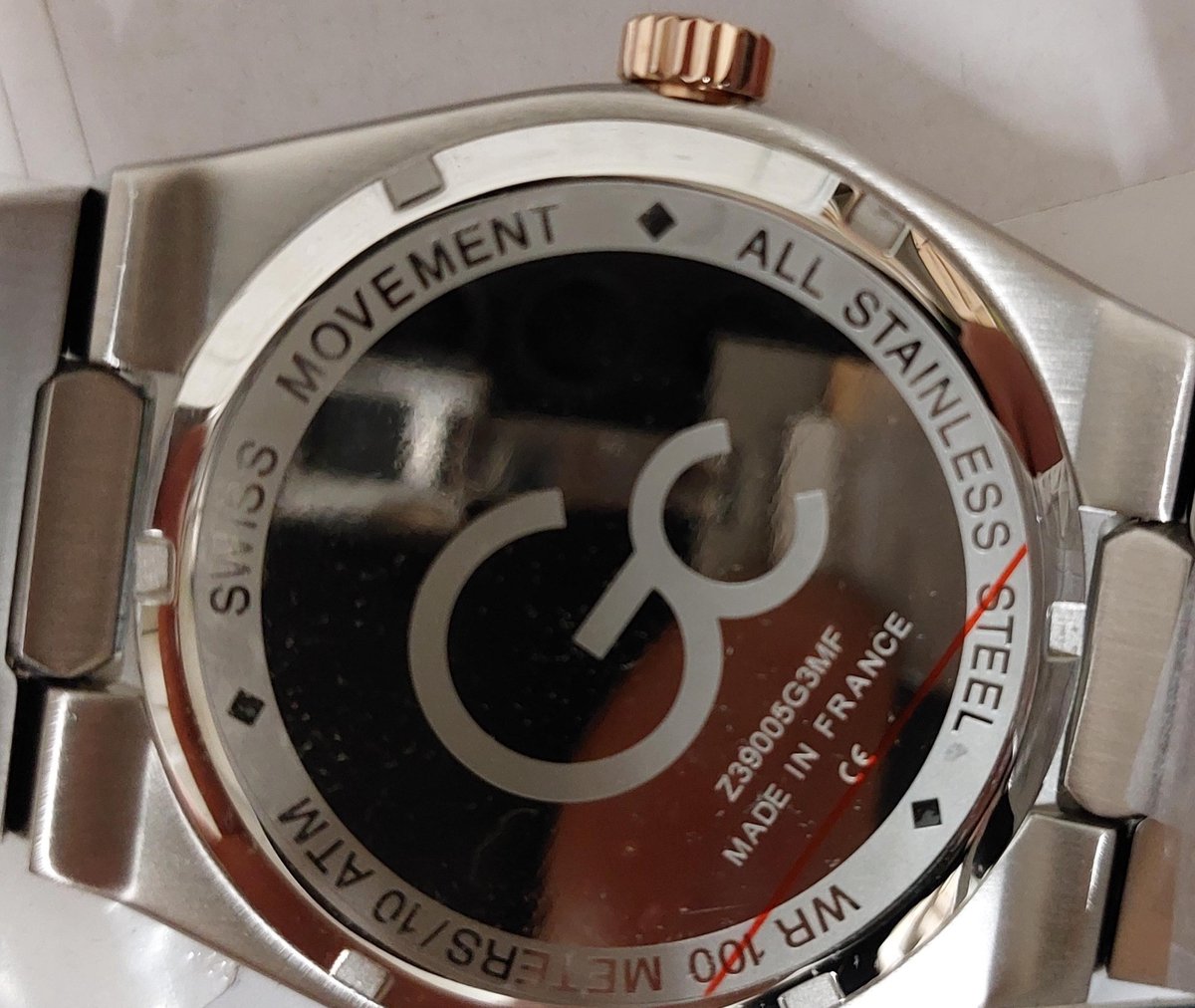 Gc Gc Ironclass Quartz Chronograaf Horloge Zilver En Roos Kast: 100% Roestvrij Staal | Bracelet 100% Roestvrij Staal 43 mm Z32001G2MF