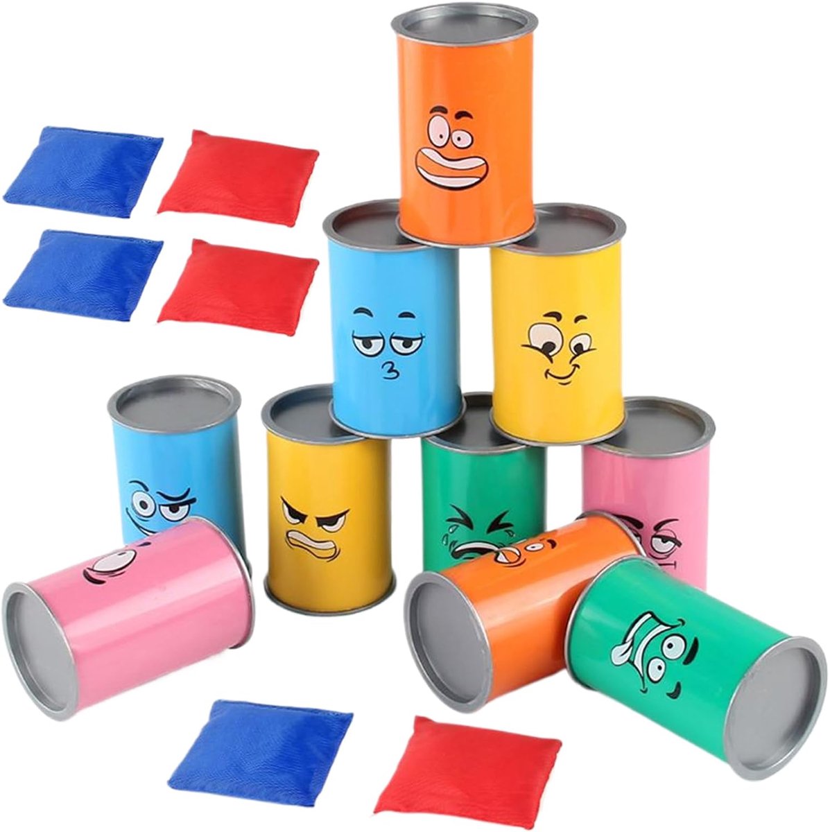 Blinken Gooi Spel - Kermis Spel - Buitenfeestjes Kinderen - Met LED Verlichting - 10cm Potten