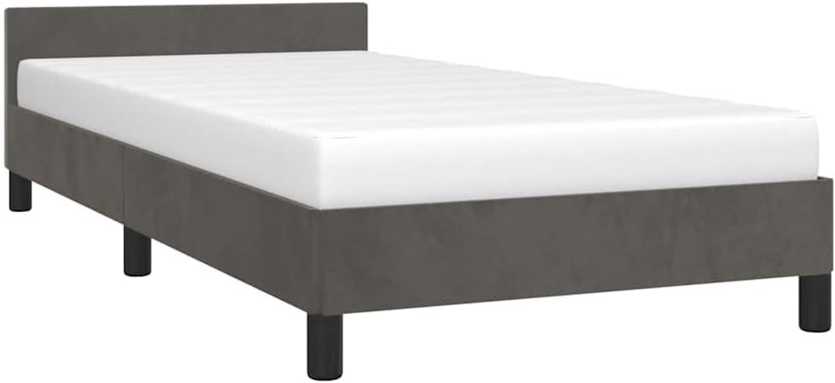 Bedframe met hoofdeinde - Ledikant Slaapmeubel - Rustgevende Slaap - Zacht Fluweel Materia