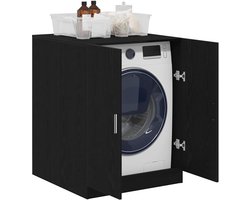 Wasmachinekast Dubbele Deur - Opbergkast Wasruimte - Badkamer Organisatie - Strak Modern Design - 106 x 39 x 17 cm
