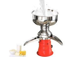 Roomafscheider Elektrisch - Melk Separator - Verse Room Maken - 5 Liter Kom - 48x32x23 cm - Zilverkleurig