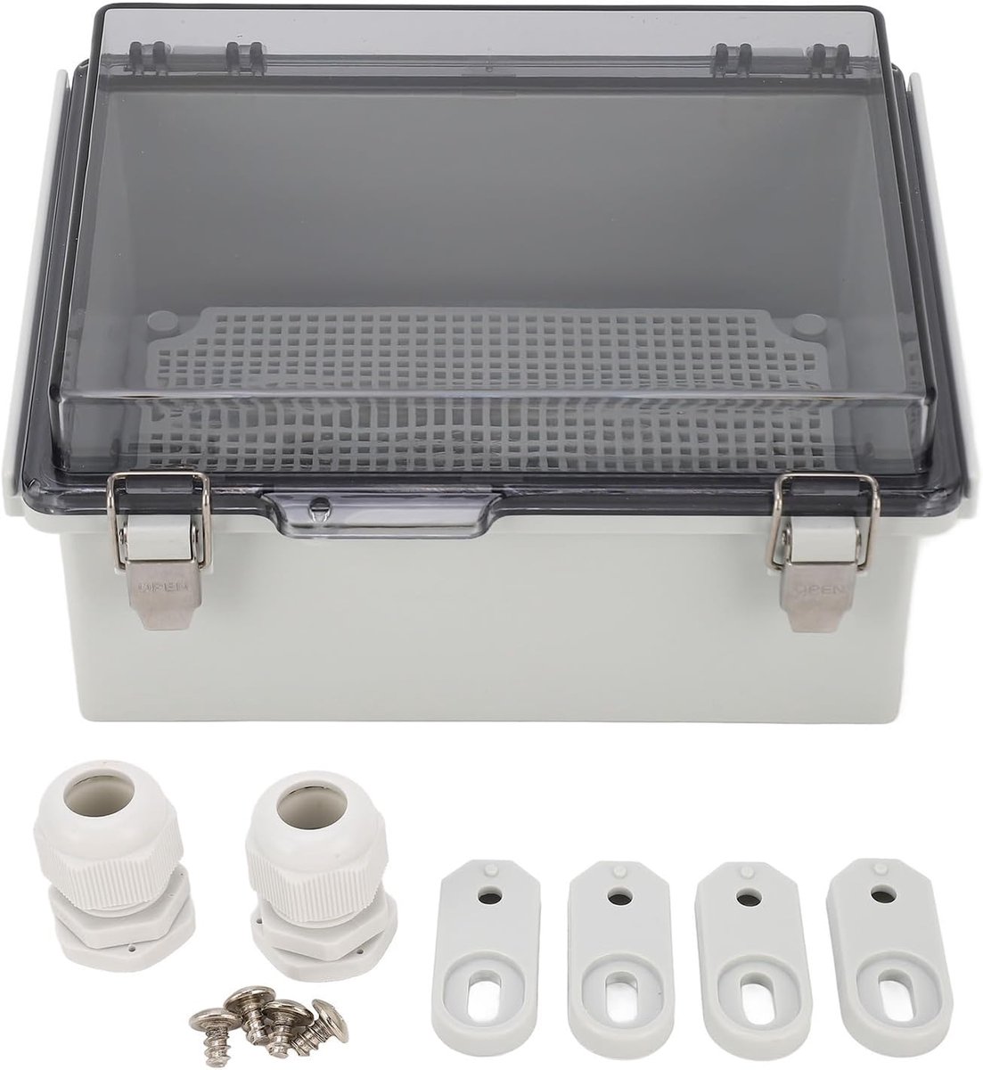 Elektrische Buitenkast - Waterdichte Behuizing - Buiten Installatie - IP67 Bescherming - 22x17x11 cm - Grijs
