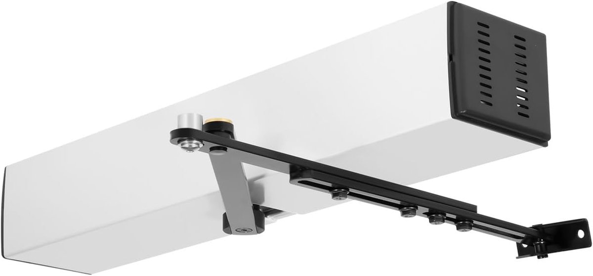 Automatische Deuropener - Deurautomaat Sluiter - Toegangscontrole Gemak - Afstandsbediening & Sensor - 51.5x9.5x8cm - Zilver Zwart