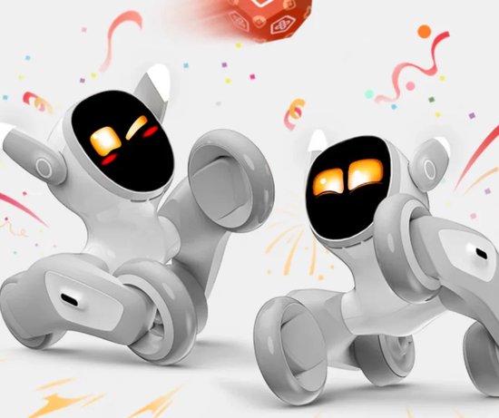 Loona Petbot - Interactieve Robot Huisdier met ChatGPT AI - Inclusief Charging Dock - Meertalig - Educatief & Speels