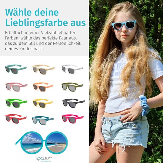 Kinder Zonnebril - Zomer Accessoire - Bescherming Ogen - Lichtgewicht Ontwerp - 10x5x3 cm - Roze van Kinder — afbeelding 3