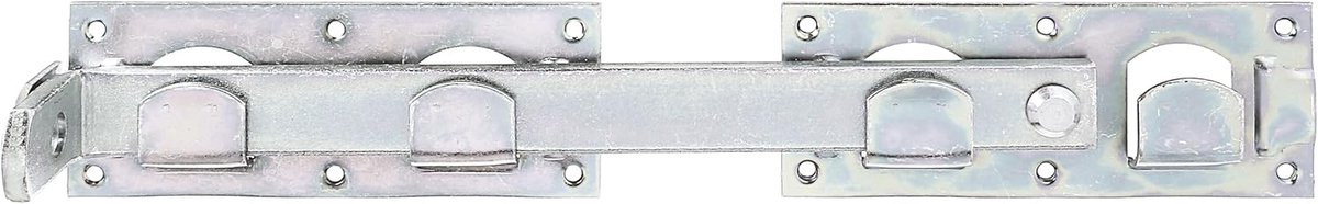 Poort Sluiting - Poort Grendel - Dubbele Poort - Galvanisch Verzinkt - 423 x 70 mm - Geel