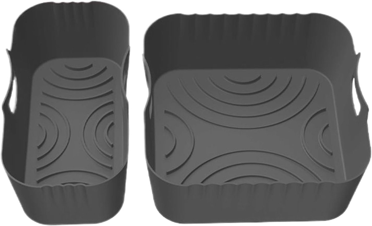 Airfryer Bakje Silicone Herbruikbare Liners Veelzijdig Koken Antiaanbak & Steekproof 20 x 20 cm