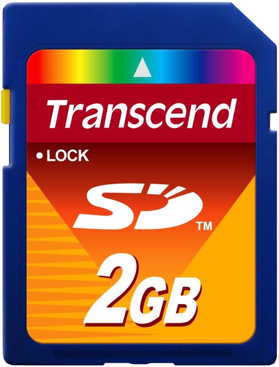 Geheugenkaart - SD Kaart Opslag - Digitale Opslag - Klasse 10 Snelheid - 2 GB Capaciteit - Blauw
