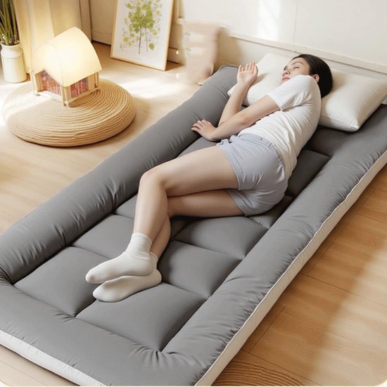 Draagbare Matras - Opvouwbaar Bed - Ruimtebesparend Slapen - Elastische Banden - 90x190cm — afbeelding 4
