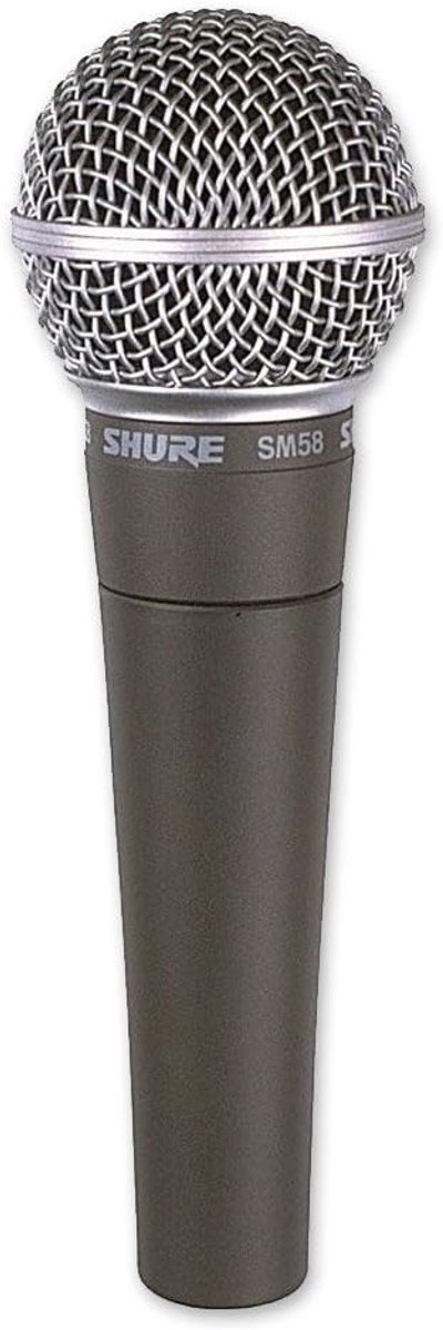 Dynamische Microfoon - Zangmicrofoon Studio - Live Optredens - Geoptimaliseerd voor Spraak - 150 Ohm Impedantie - Zilverkleurig