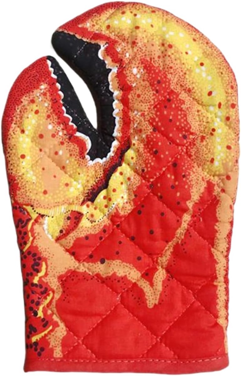 Ovenwanten Kreeftklauw - Hittebestendige Handschoenen - Bakken Grillen Keuken - Antislip Ontwerp - 30 cm Lengte