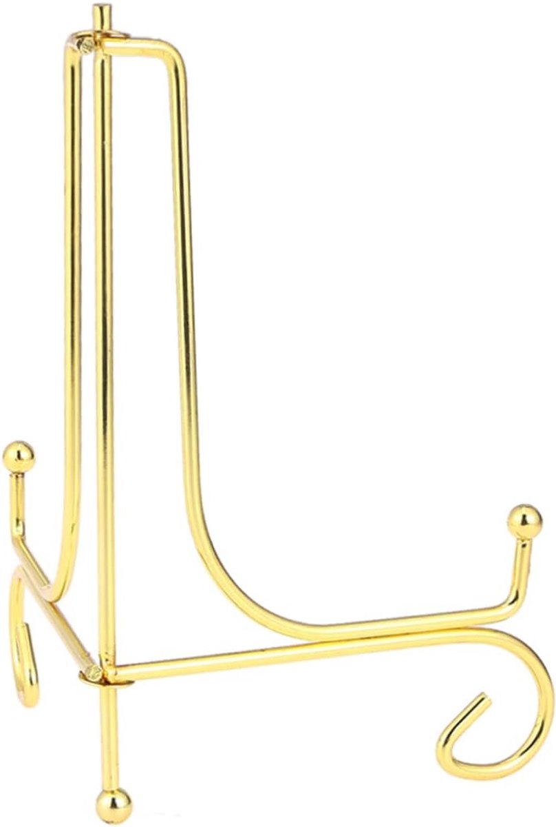 Bordenhouder - Displaystandaard - Decoratief Presenteren - Buigzaam Design - 8x8x12.5cm - Goud