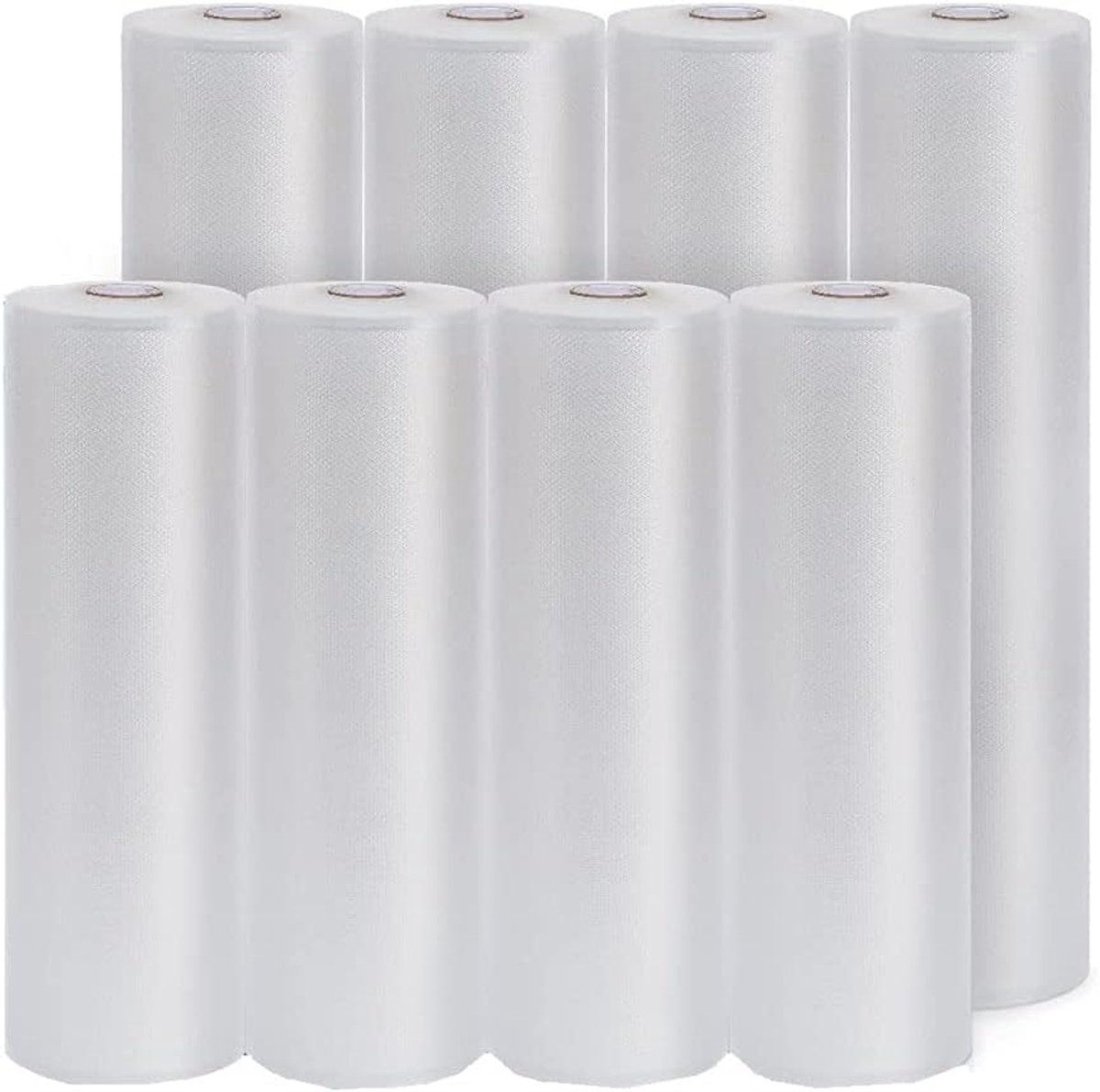 Vacuümfolie Rollen - Voedsel Opslag - Sous Vide Koken - BPA Vrij Materiaal - 25 x 500 cm - Wit