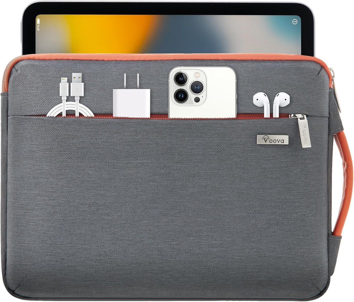 Originap Laptophoes voor 15, 15,6, 16 inch, 360 graden bescherming, laptophoes voor MacBook Pro 16 (M5 2025), Acer ConceptD 16 Inspiron, Ideapad 15.6, zwart
