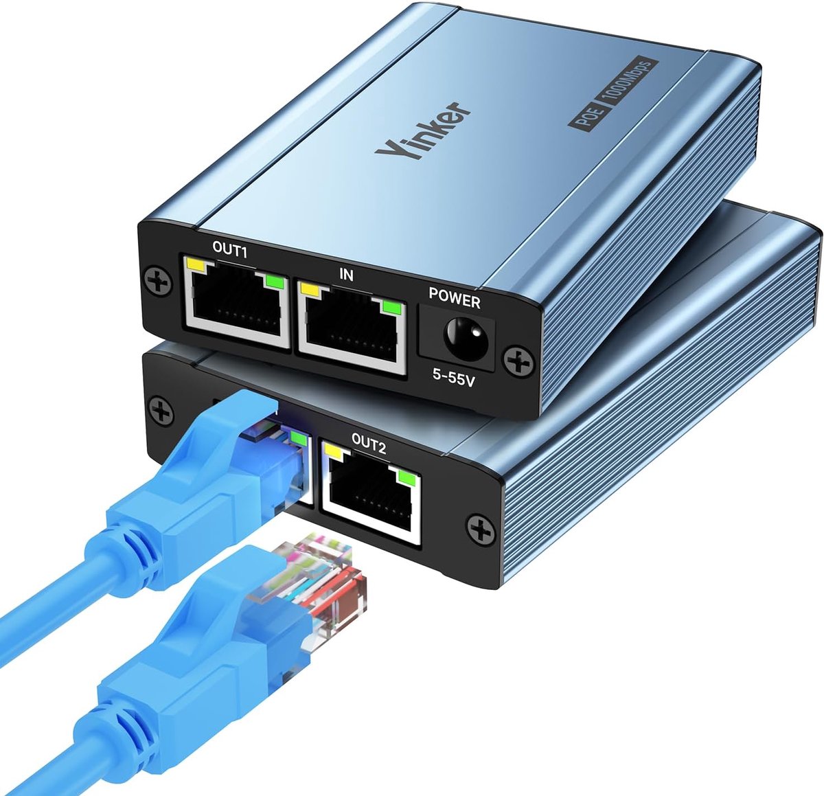 Ethernet Splitter - Netwerk Verdeler - Internet Delen - 1 naar 3 Poorten - 15x5x5 cm