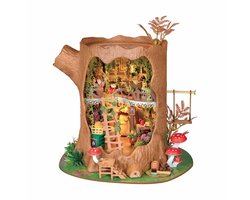 Rolife DIY Miniature House Kit for Adults, Mini Wooden Dollhouse Kit, Tiny House Diorama Building Kits-Birthday Christmas Craft Hobbies Gift (Fairytale Tree House)