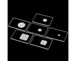 Kwartsglas Monstersleuf - XRD CUVet - Diffractie Analyse - Breed Transmissiebereik - 20mm Rond