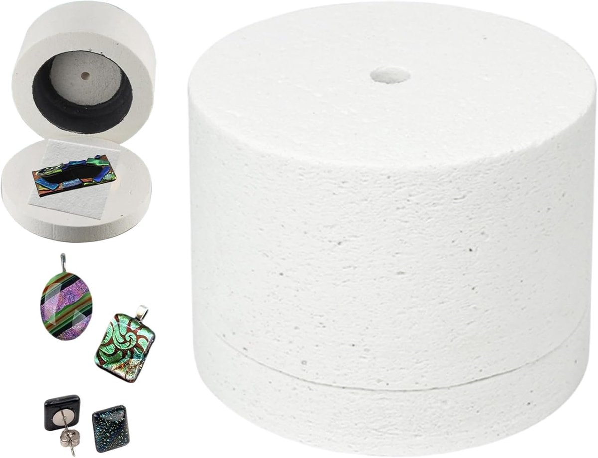 Magnetron Oven - Glas Smelten - DIY Sieraden - Compact Ontwerp - 12x8.3 cm - Wit