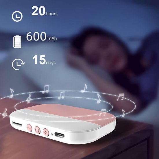 Slaapkussen Luidspreker - Onder Kussen Geluid - Bed Meditatie - Ultr dun bone conduction — afbeelding 5