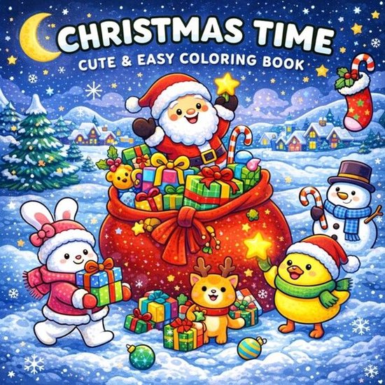 Christmas Time: Coloring Book for Adults and Teens Featuring ... - cover