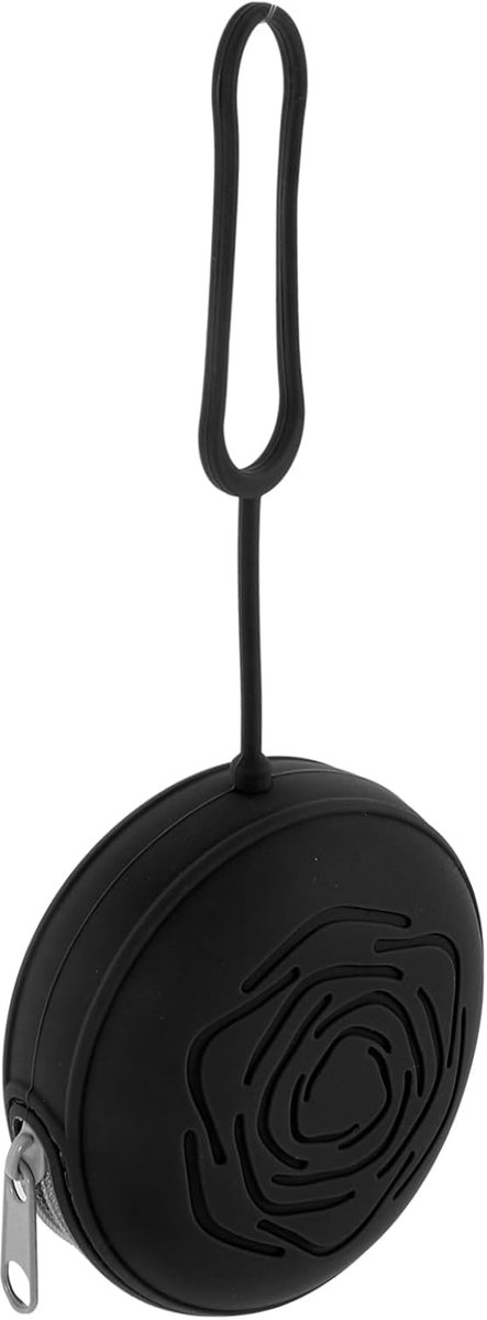 Menstruatiecup Opbergdoos - Periode Geval Houder - Hygiënisch Opbergen - Flexibel Siliconen Materiaal - 9x9x4 cm - Zwart