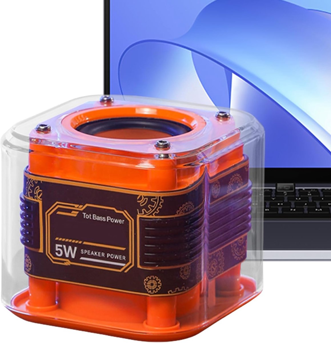 Draadloze Reisluidspreker - Draagbare Speaker - Muziek Luisteren Buiten - 360 Surround Sound - 8 x 8 x 8 cm
