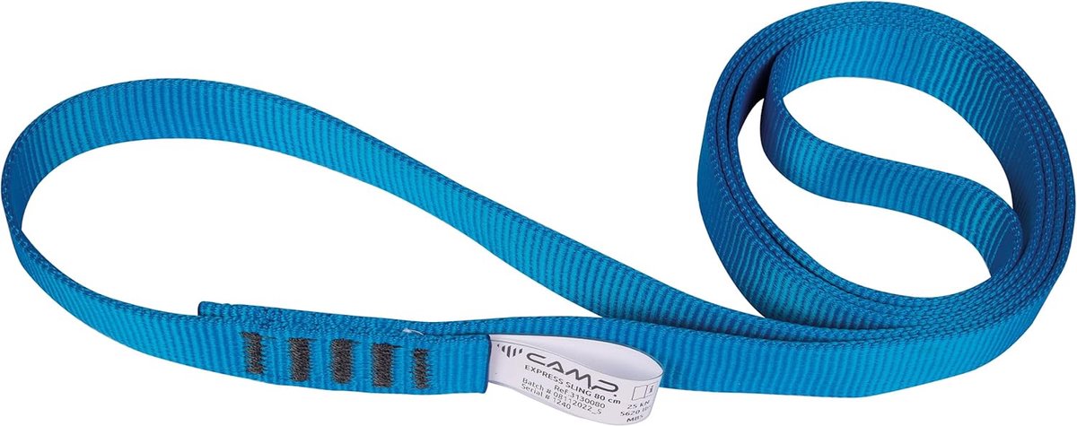 Gestikte Bandlus - Klimlus - Standbouw Zekering - Duurzaam Polyester - 80 cm - Hemelsblauw