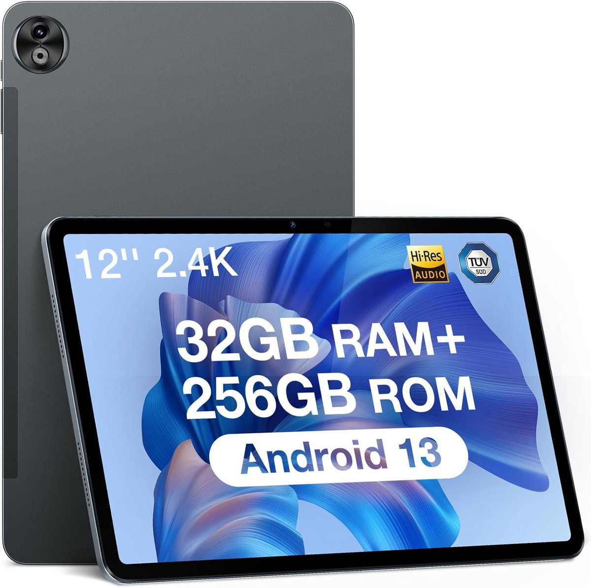 12 Inch Tablet - Android Tablet - Entertainment & Werk - Helio G99 Processor - 2788 x 1743 cm - Grijs