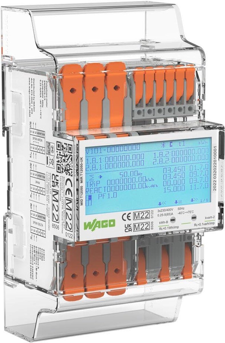 Energieverbruiksmeter - Kilowattuurmeter - Stroomverbruik Meten - Directe Aansluiting - 65 Ampère