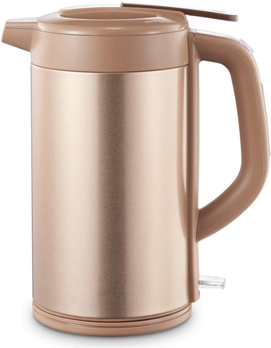 Elektrische Waterkoker Snelkook Theekan Kantoor Keuken Automatische Uitschakeling 1.8 Liter Goud