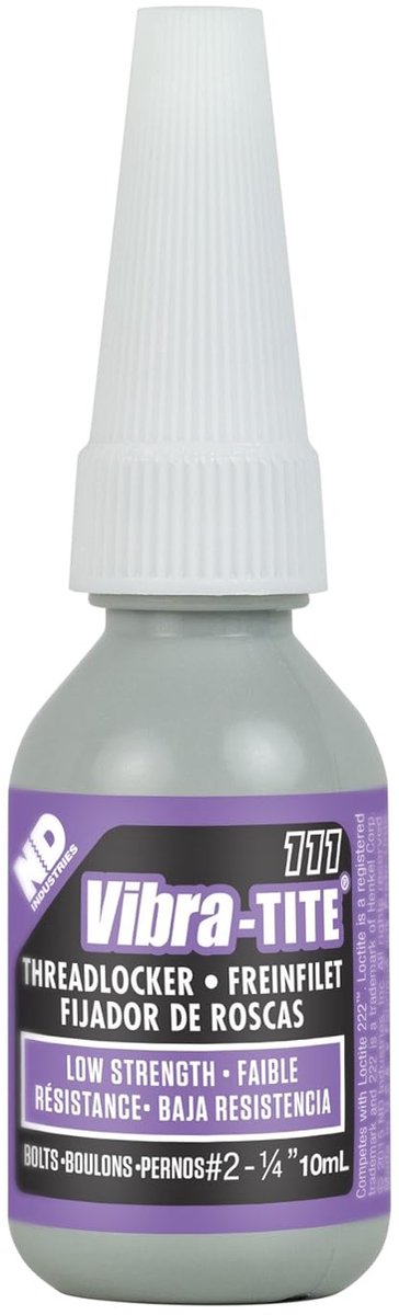 Draadvergrendeling - Anaërobe lijm - Schroefdraad beveiligen - Lage sterkte afneembaar - 10 ml - Paars