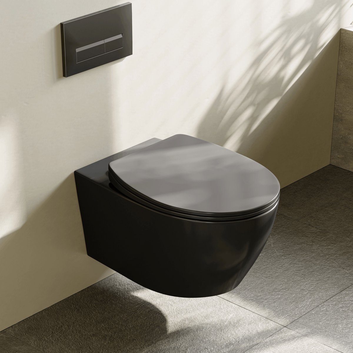 HOROW Hangtoilet - Dual Flush - Soft Close & Afklikbare Zitting - Stille doorspoeling - Compact Toiletpot