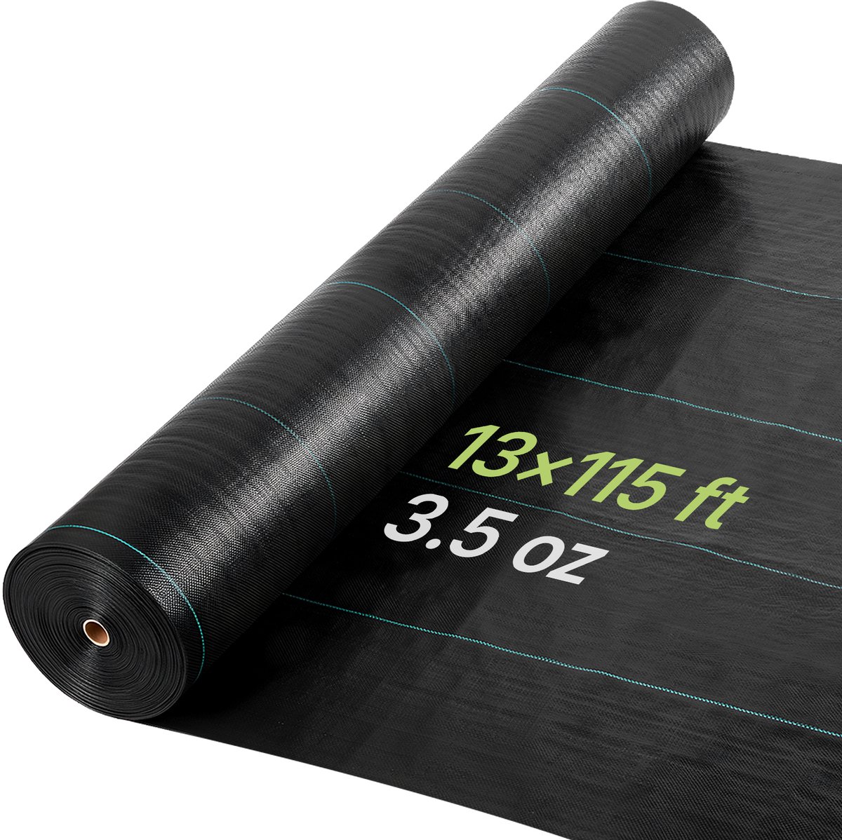 VEVOR Onkruidbestrijdingsdoek 4x35,1 M Tuinvlies 100 G/M², Onkruidmat Op Rol van Polypropyleen, Onkruidbarrière met Hoge Ventilatie en Drainage, Wortelbarrière Tegen Onkruid voor Kassen en Boerderijen, Zwart
