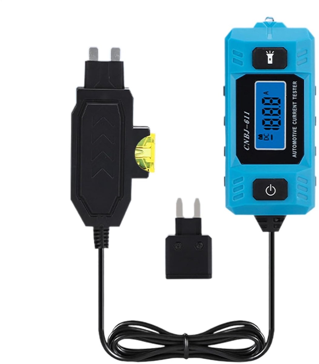 Zekeringstester Auto - Stroomtester Circuit - Elektrische Inspectie - Snelle Diagnose - 0-20A Bereik - Blauw