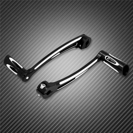 Versnellingspook Hendels - Schakelpedaal Set - Motorfiets Rijden - CNC 6061 T6 Aluminium - 500 g - Zwart — afbeelding 3