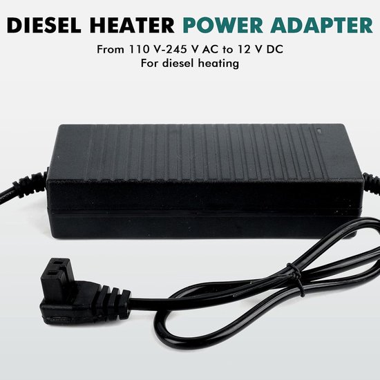 Spanningsomvormer - Stroomadapter Diesel - Verwarming Voeden - Lichtgewicht Draagbaar - 21 x 12 x 5 cm — afbeelding 2